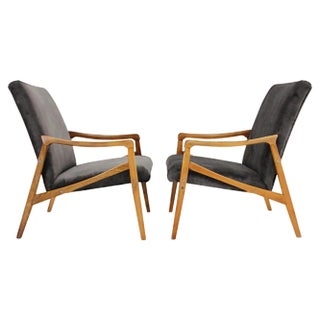 Beech Armchairs, Czechoslovakia, 1960s For Sale