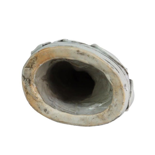 Chinese Blanc De Chine Figurine of Guanyin, Goddess of Mercy & Compassion 20thC For Sale - Image 9 of 9