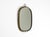 Beautiful heavy mid-century modern brass wall mirror by Josef Frank for Svenskt Tenn. Made in Sweden. Minimalist 1950s...