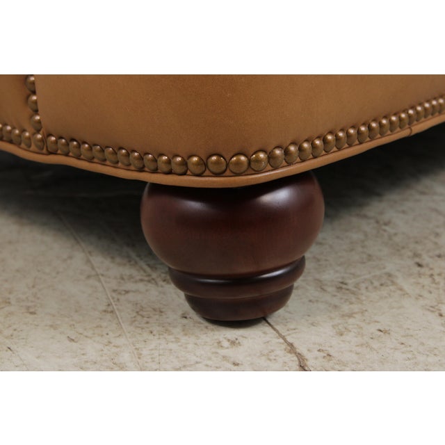 Brown Maitland Smith Ra-324 Washington Leather Sofa For Sale - Image 8 of 18