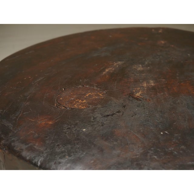 Round Brutalist Side Table, 1940s For Sale - Image 4 of 9