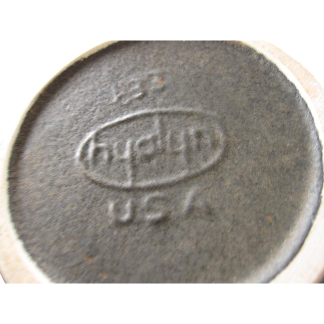 Orange Vintage Hyalyn Mid Century Tall Pottery Vase Orange Floral Scandinavian Influence For Sale - Image 8 of 8