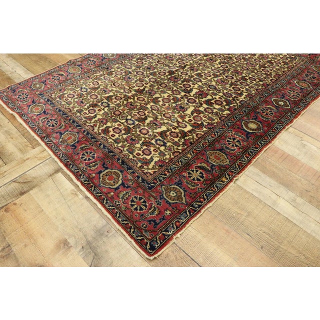 Textile Vintage Turkish Sivas Rug, 04'01 X 05'07 For Sale - Image 7 of 10