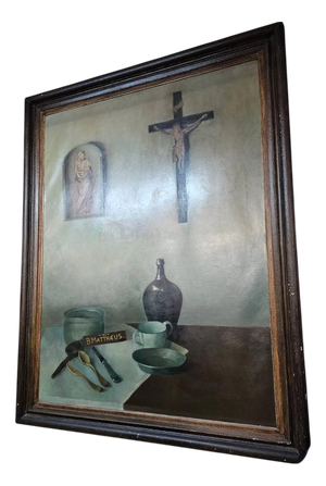 Jolie Laide Still Life with Everyday Objects, 1930s, Oil on Canvas