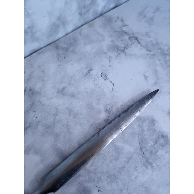 Silver Norwegian Pewter Hardanger Konge Tinn Letter Opener For Sale - Image 8 of 10
