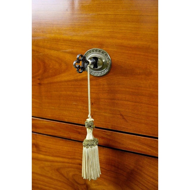 Biedermeier Cherrywood Chest of Drawers, Austria, 1830s For Sale - Image 9 of 18