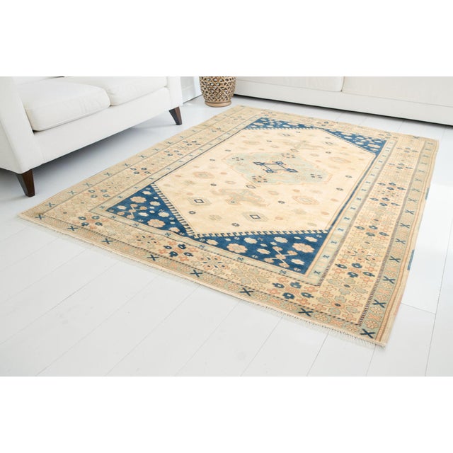 Mid 20th Century Oversize Wool Handknotted Carpet For Sale - Image 6 of 10