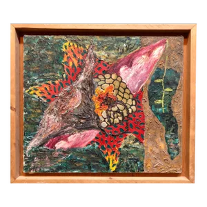Homare Ikeda, Abstract Vibrant Oil Painting Japanese American Artist Denver Colorado