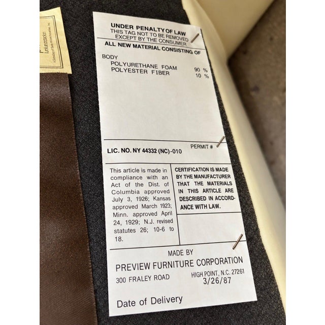 Set 8 Preview Leather Dining/Arm Lounge Chairs, 1980 For Sale - Image 12 of 12