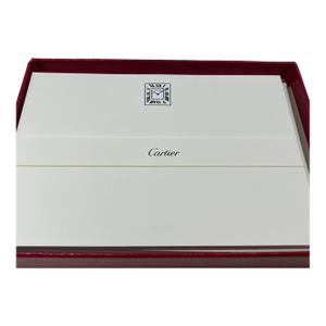 Cartier Paris “Tank” Stationery Set, 10 Cards & Envelopes in Original Box 1990s
