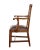 Brown 19th Century Shepherds Crook Oak Armchair, 1840s For Sale - Image 8 of 9