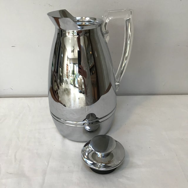 Mid-Century Modern Mid-Century Modern Chrome & Lucite Coffee Thermos For Sale - Image 3 of 6
