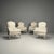 French Louis XV Style, Bergère Chairs, Grey Painted Wood, Fabric, France, 1890 For Sale - Image 3 of 18