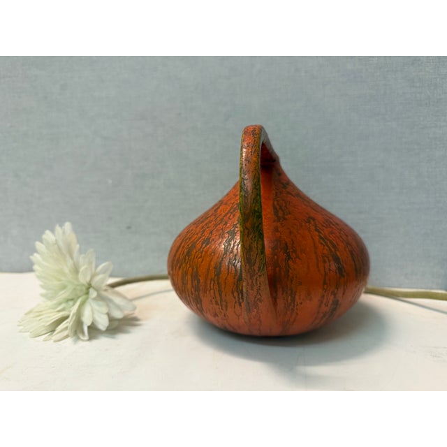 German Turquoise Ceramic Vase by Kurt Tschörner for Ruscha, 1950s For Sale - Image 4 of 18