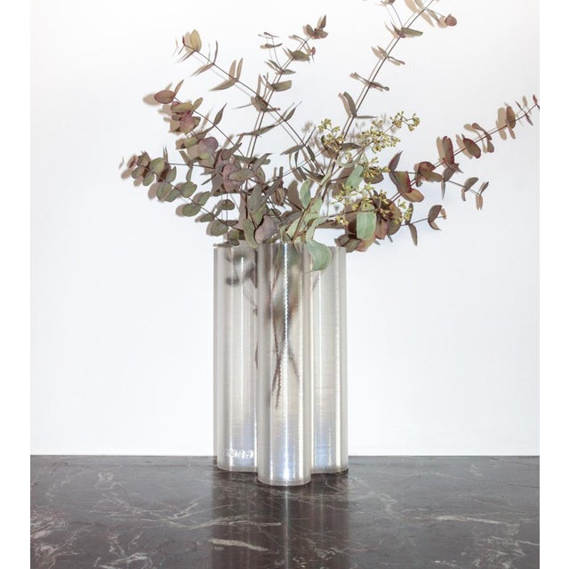 Contemporary Tall Amber Splash Vase by Mana For Sale - Image 3 of 17