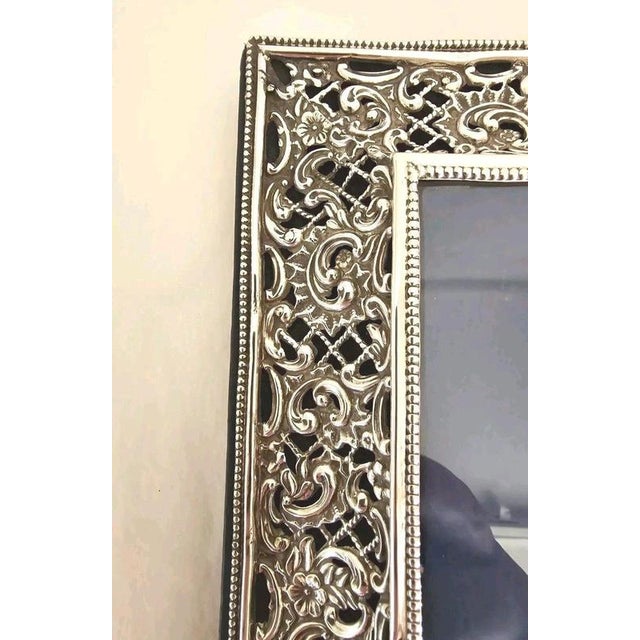 Antique Silver-Mounted Photograph Frame, Birmingham, 1898 For Sale - Image 11 of 18