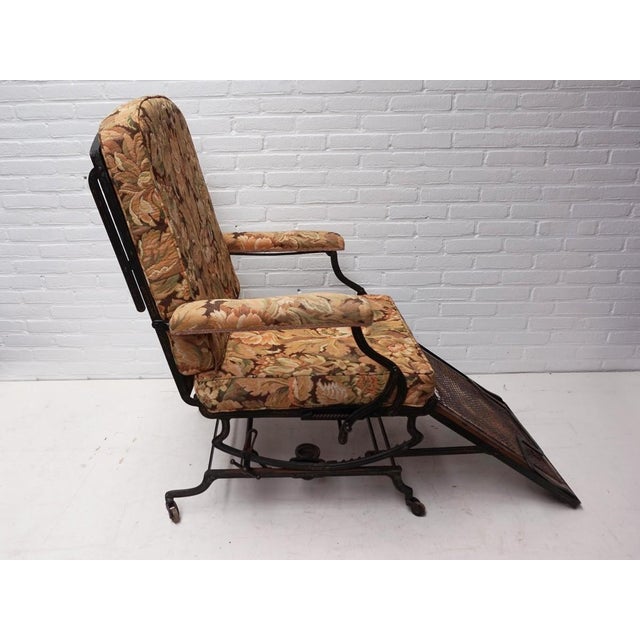 Adjustable Reclining Lounge Chaise Longue from Marks Co., New York, USA, 1890s For Sale - Image 16 of 18