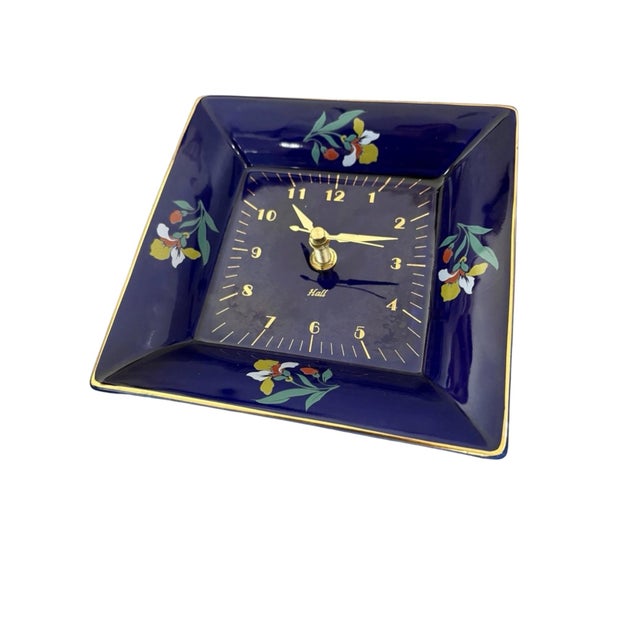 A striking vintage Hall China wall clock in the sought-after Blue Blossom pattern, produced for China Specialties. This...