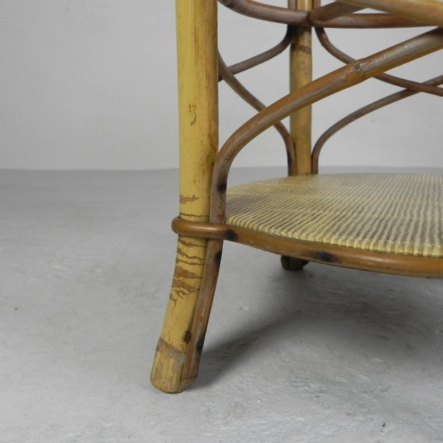 Vintage Bamboo Bottle Rack Side Table, 1950s For Sale - Image 15 of 18