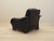 Italian Black Armchair, 1980s For Sale - Image 7 of 18