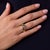 1980s Vintage Gia 3.03 Carat Fancy Dark Yellowish Brown Diamond 18k Gold Ring, Size 7 For Sale - Image 5 of 6