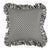Schumacher Brigitte Stripe Pillow 20" in Black For Sale