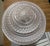 Mid-Century Modern 1930s Machine Age Art Deco Skyscraper Milk Glass Pendant Shade For Sale - Image 3 of 9