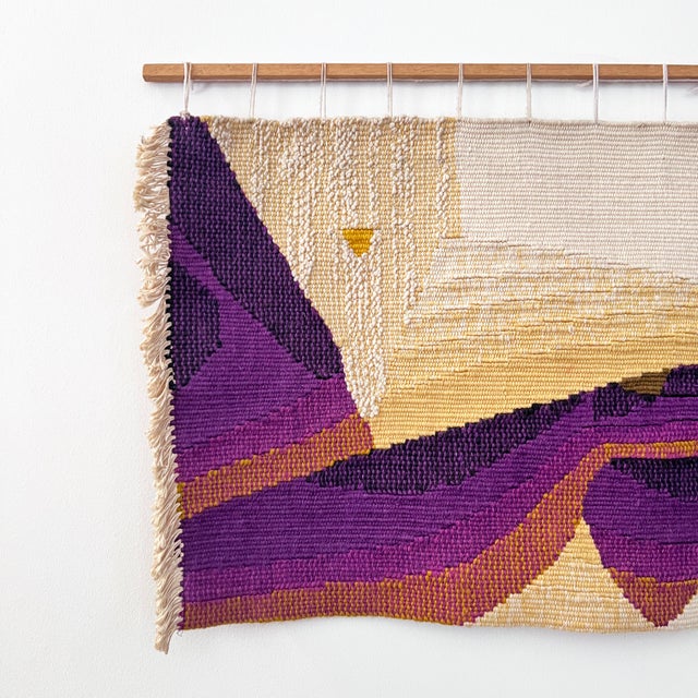 A 1960s handwoven fiber-art panel by the noted Czechoslovakian artist, Věra Drnková-Žárecká. Born in 1922, Žárecká was an...