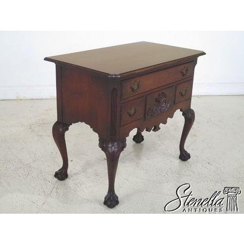 Age: Approx. 60 Years Old Details: High Quality Construction Solid Mahogany Ball and Claw Feet Dovetailed Drawer...