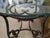 Vintage Grand Scale 52" Round Thomasville Forged Iron Coffee Table and Matching Two Side Tables Set For Sale In Dallas - Image 6 of 7