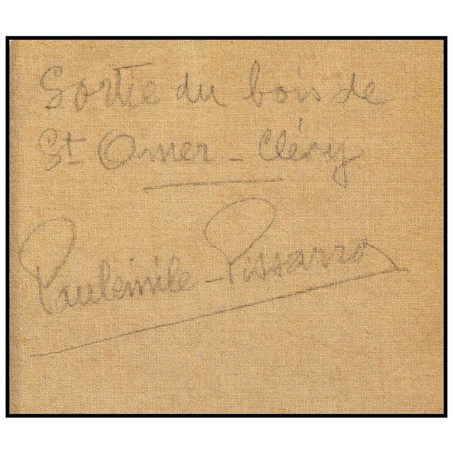Late 20th Century Late 20th Century Sortie du Bois de St. Omer Clecy, Paul-Émile Pissarro For Sale - Image 5 of 5