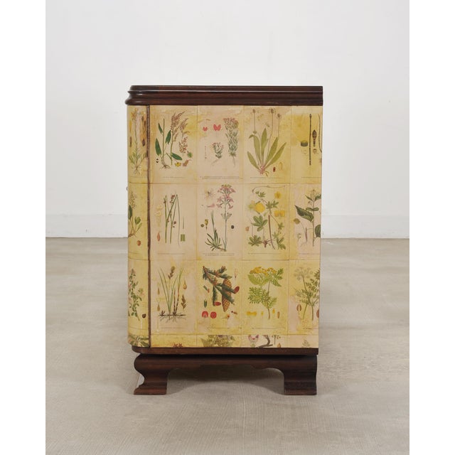 1940s Swedish Modern Nordens Flora Botanical Sideboard Cabinet For Sale In Sacramento - Image 6 of 18