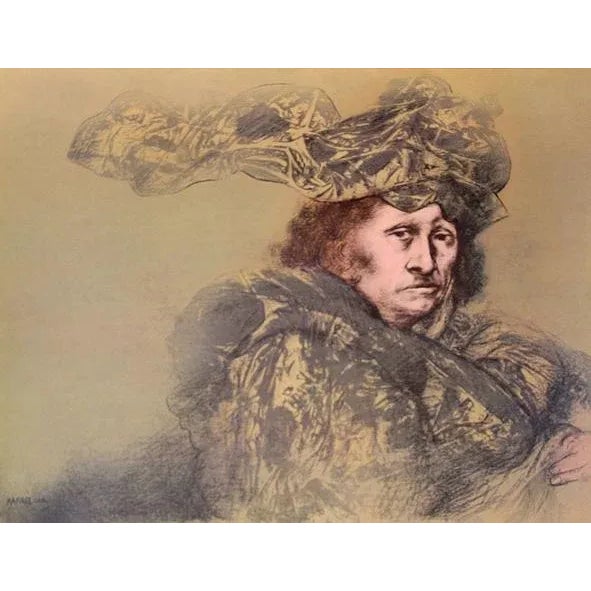 Portrait V from Galeria de Arte Misrachi Portfolio Rafael Coronel Year: 1978 Size: 19 in. x 24.5 in. Offset Lithograph,...