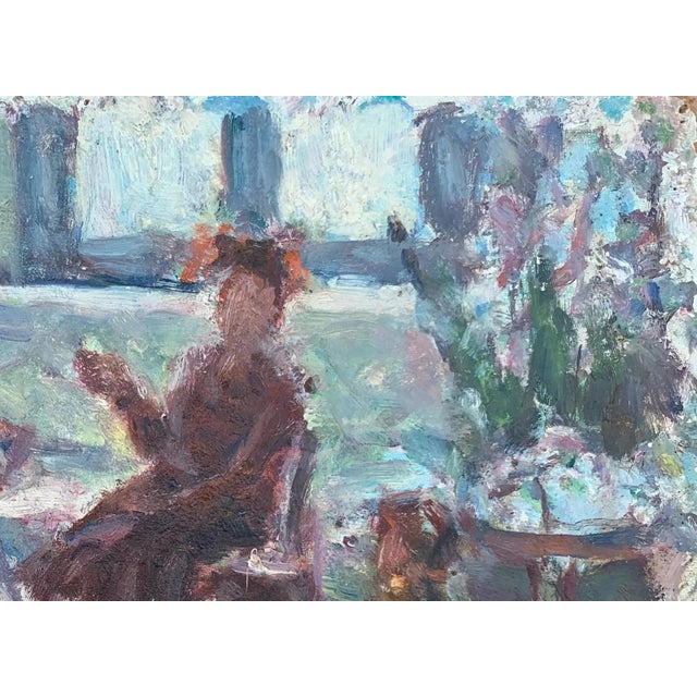 Campaign Family Oil Painting, Ukrainian Artist, 1960s For Sale - Image 3 of 6