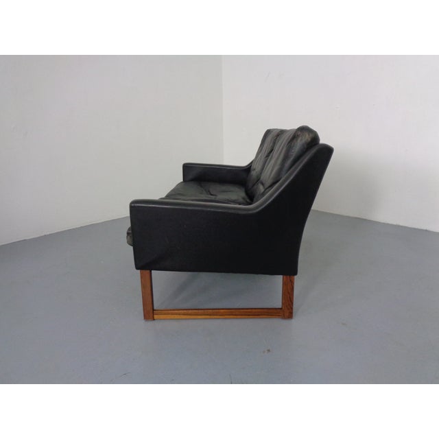 Mid-Century Rosewood & Leather 2-Seater Sofa by Rudolf Glatzel for Kill International, 1960s For Sale - Image 6 of 13
