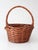 Farmhouse Vintage Large Willow Gathering Basket With Tall Handle For Sale - Image 3 of 16