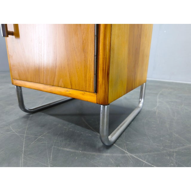 Bauhaus Chrome Tubular Nightstand with Glass Top, 1930s For Sale - Image 12 of 18