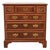 Henredon Georgian Banded Mahogany and Burl Wood Chest of Drawers, Newly Refinished For Sale