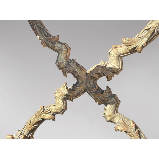Vintage Italian Painted Baroque Style Coffee Table from Harrods, 1920 For Sale - Image 4 of 9