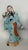 Fu Xing Chinese Ceramic Figurine Hand Painted Blue Robes With Golden Gourd 5024b For Sale - Image 11 of 11