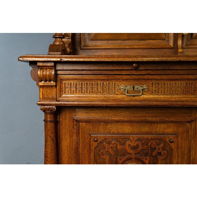 Antique Wooden Buffet Cupboard For Sale - Image 16 of 18
