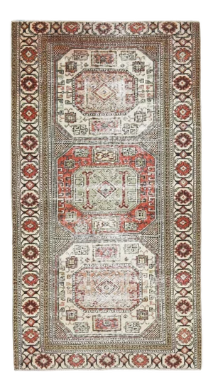 Vintage Turkish Oushak Handmade Wool Cotton Beige Area Rug