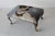 1980s 1980s Vintage Jack Russel Tapestry Upholstered Cast Brass Cabriole Legs Footstool For Sale - Image 5 of 9