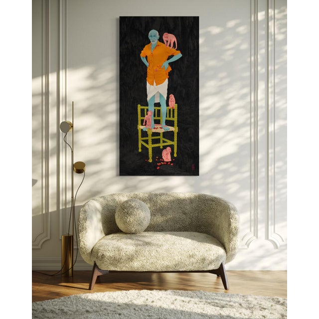 Puneet by Steve Moors 30"x60" Ready to Hang For Sale In New York - Image 6 of 8