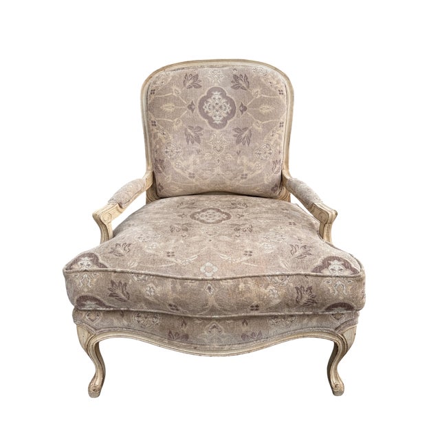Drexel Heritage Bergere Chair This arm chair is part of the Heritage Collection by Drexel Heritage. It is in the Louis XV...