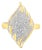 10K Yellow Gold Diamond Cocktail Ring (3/4 Cttw, I-J Color, I2-I3 Clarity) - Size 8 For Sale