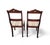 Antique French Louis Philippe Dining Chairs in Wood, 1800s, Set of 2 For Sale - Image 3 of 11