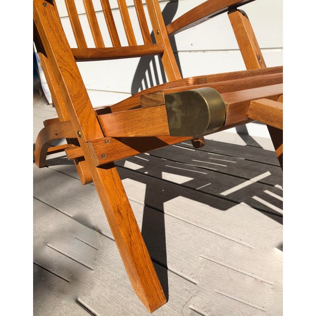 1930s First Class Only Folding Deck Chair R M S Queen Elizabeth Chairish