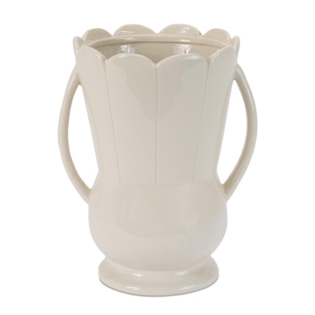 Add classic elegance to your decor with this led Scalloped Vase. Featuring a graceful silhouette with soft vertical...