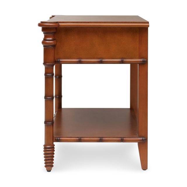 2020s Bunny Williams Home Bamboo Bedside Table For Sale - Image 5 of 9